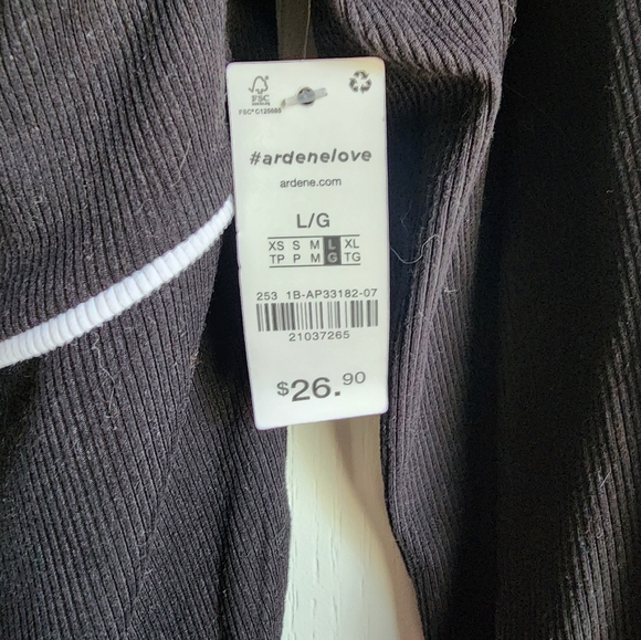 Ardene Corset Style Ribbed Top - Picture 3 of 4